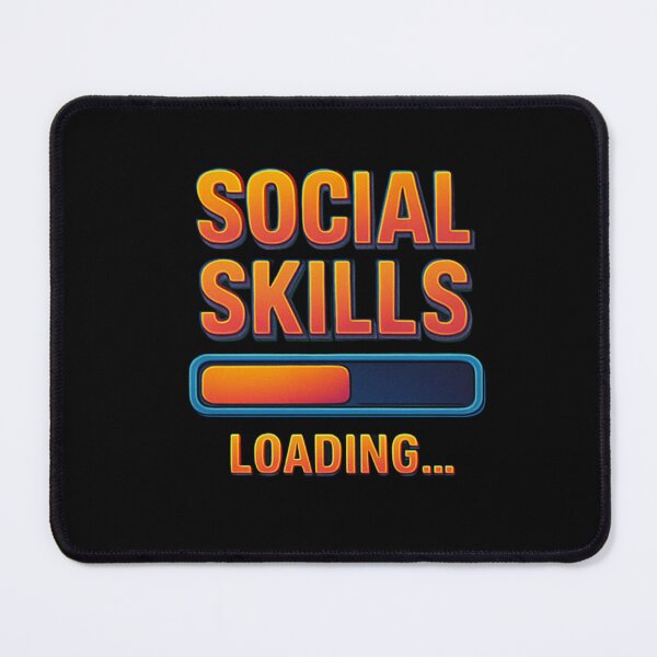 Item preview, Social skills Loading...Computer design- Funny Gamer Shirt / Retro Gaming Design for Introverts designed and sold by Paulinamcisz.