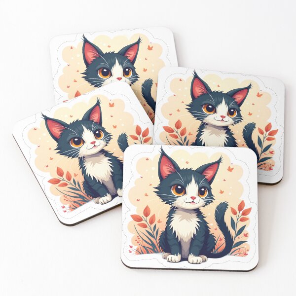 Item preview, Abstract Cat Art designed and sold by Pinpondesigns.