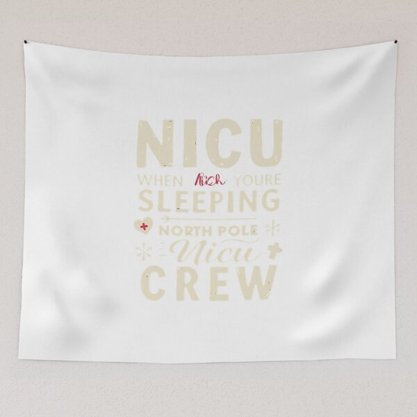 Item preview, North Pole NICU Crew Christmas T-Shirt | NICU Where You’re Sleeping | Festive Nurse Respiratory Therapist Tee designed and sold by GAIDREDA.