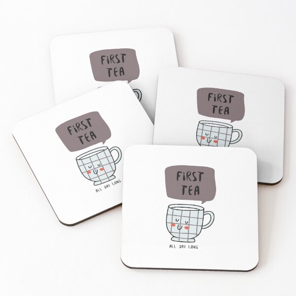 Item preview, First Tea (Thirsty) Pun Design designed and sold by TalkTee Me.