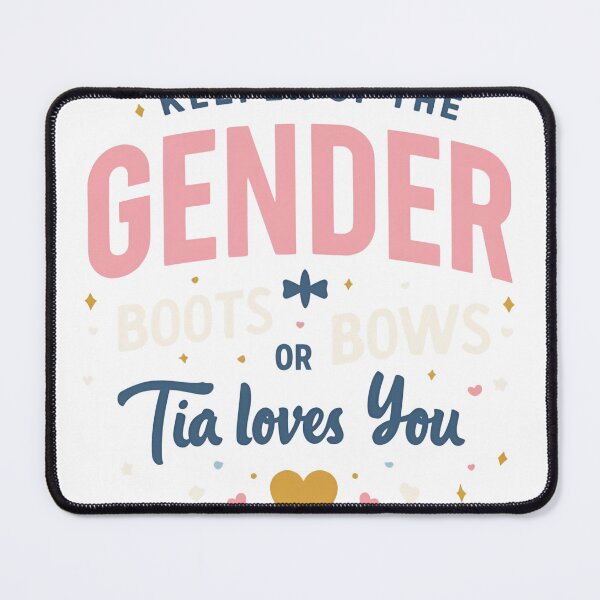 Item preview, Keeper Of The Gender Boots Or Bows Tía Loves You T-Shirt | Gender Reveal Auntie Tee | Cute Baby Announcement Outfit designed and sold by GAIDREDA.