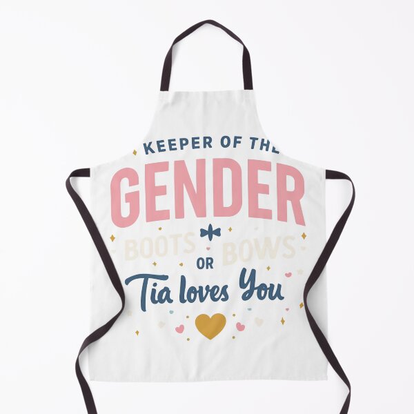 Item preview, Keeper Of The Gender Boots Or Bows Tía Loves You T-Shirt | Gender Reveal Auntie Tee | Cute Baby Announcement Outfit designed and sold by GAIDREDA.