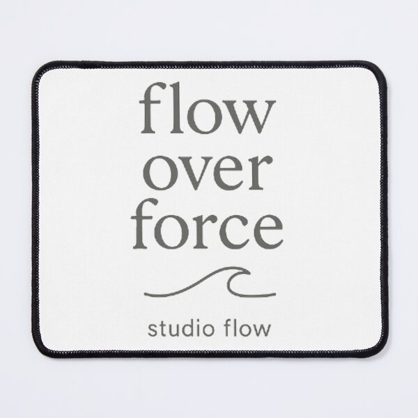 Item preview, Flow Over Force Yoga Shirt | Minimalist Pilates Tee | Studio Flow Collection designed and sold by PapaAli.
