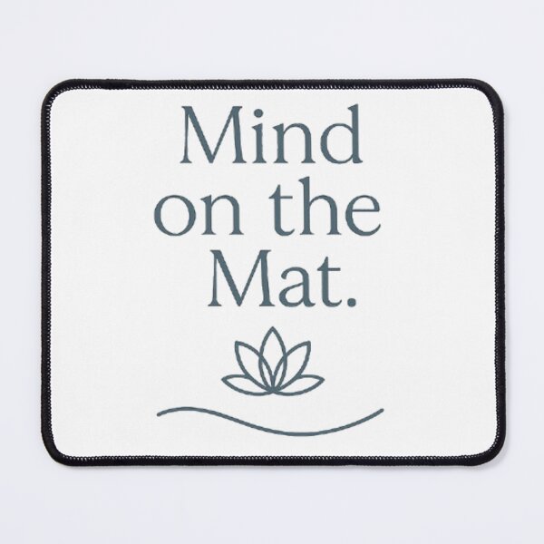 Item preview, Mind on the Mat Yoga Tee | Minimalist Meditation Shirt | Calm Focus Pilates T-Shirt designed and sold by PapaAli.