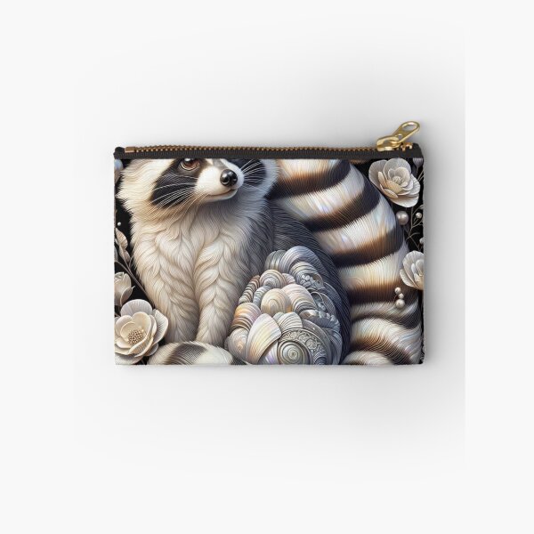 Item preview, Floral Adorned Raccoon Portrait designed and sold by purplesensation.