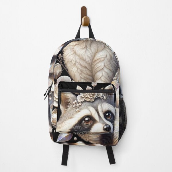 Item preview, Floral Adorned Raccoon Portrait designed and sold by purplesensation.