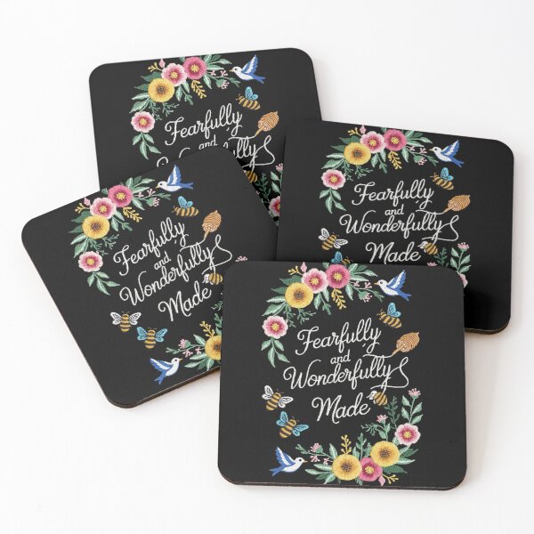 Item preview, Fearfully and Wonderfully Made Christian Motivation | Psalm 139:14 Scripture Art | designed and sold by NoviaRobert.