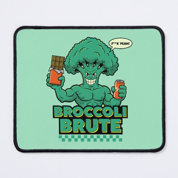 Item preview, Broccoli Brute - Funny Strong Vegetable Cartoon designed and sold by AwesomeBeyondLimits.