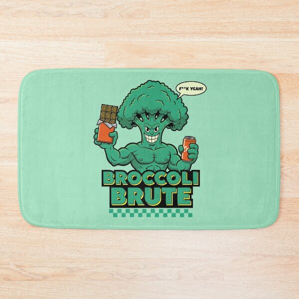 Item preview, Broccoli Brute - Funny Strong Vegetable Cartoon designed and sold by AwesomeBeyondLimits.