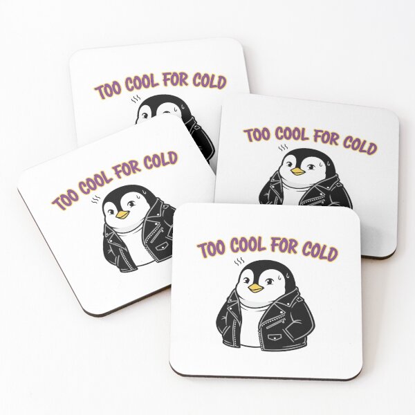 Item preview, Too Cool For Cold Penguin – Funny Penguin in Leather Jacket | Cute Winter Humor Design designed and sold by ZYNORAworld.