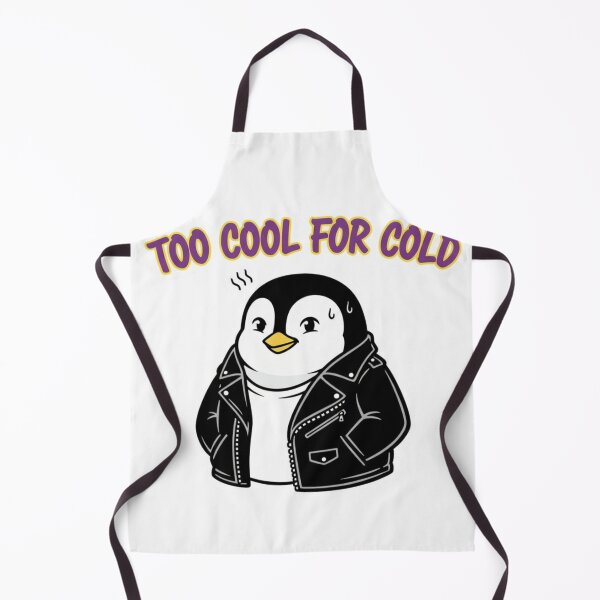 Item preview, Too Cool For Cold Penguin – Funny Penguin in Leather Jacket | Cute Winter Humor Design designed and sold by ZYNORAworld.