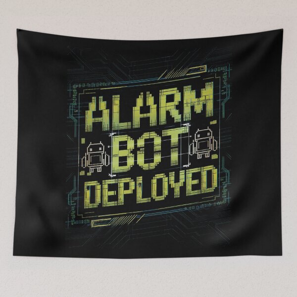 Item preview, Killjoy "Alarm Bot Deployed" Valorant Sentinel FPS Art designed and sold by pixelpopplanet.