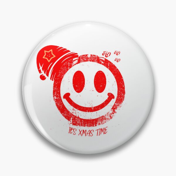 Item preview, Red XMAS Smiley Face  designed and sold by VelvetEmberCA.