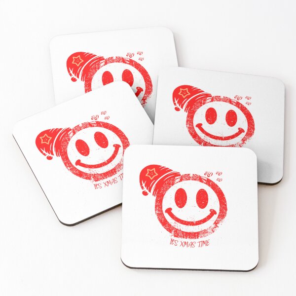 Item preview, Red XMAS Smiley Face  designed and sold by VelvetEmberCA.
