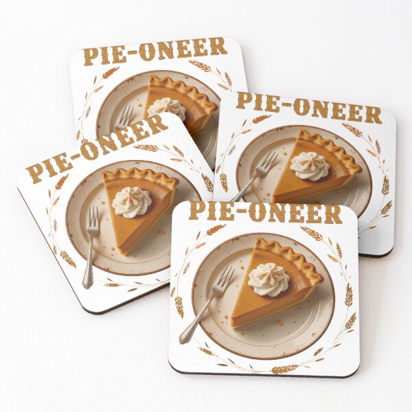 Item preview, Pie-Oneer Pun - Funny Pumpkin Pie Thanksgiving Dessert Art designed and sold by VandalMuse.