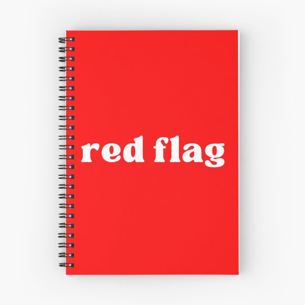 Item preview, Red Flag Aesthetic Minimal Typography Art designed and sold by Streetwear Clothing | Fit Life.