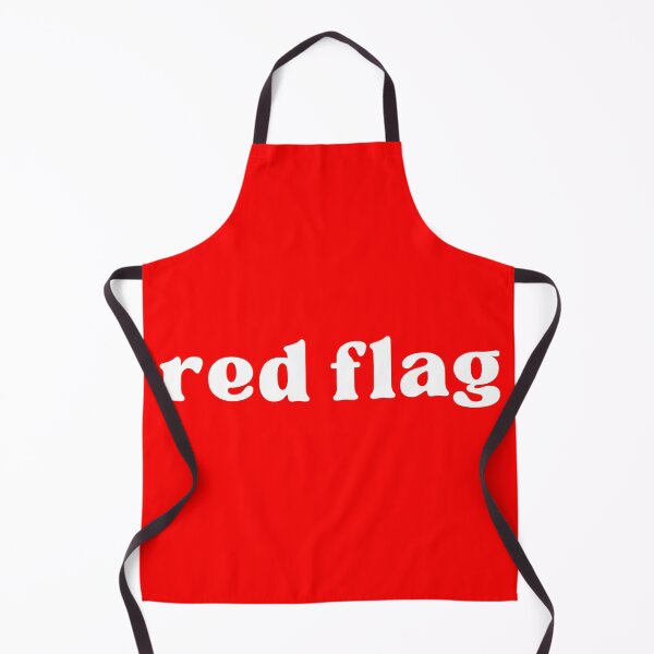 Item preview, Red Flag Aesthetic Minimal Typography Art designed and sold by Streetwear Clothing | Fit Life.