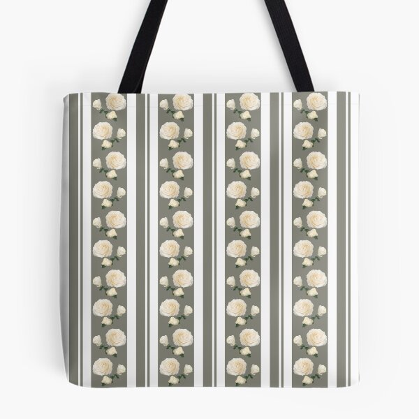 Item preview, White Rose on Grey and White designed and sold by TerryFarrow4.
