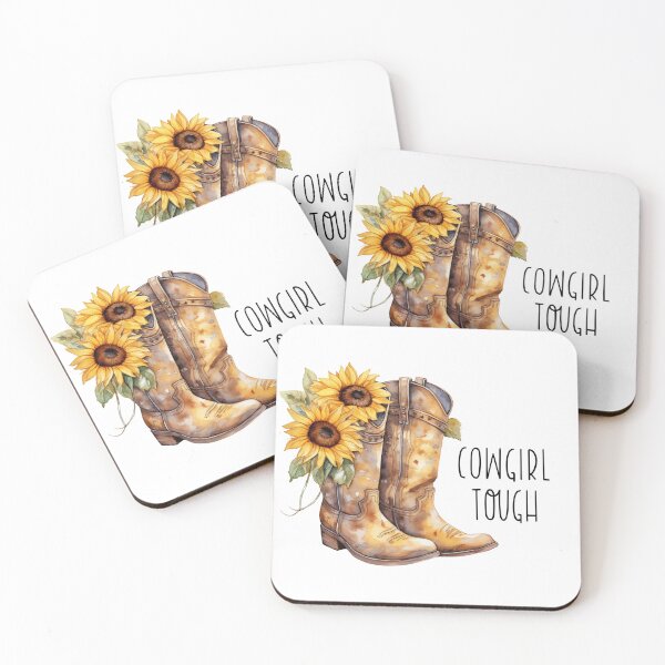 Item preview, Sunflower Cowgirl Boots - Cowgirl tough designed and sold by Shelley Winters.