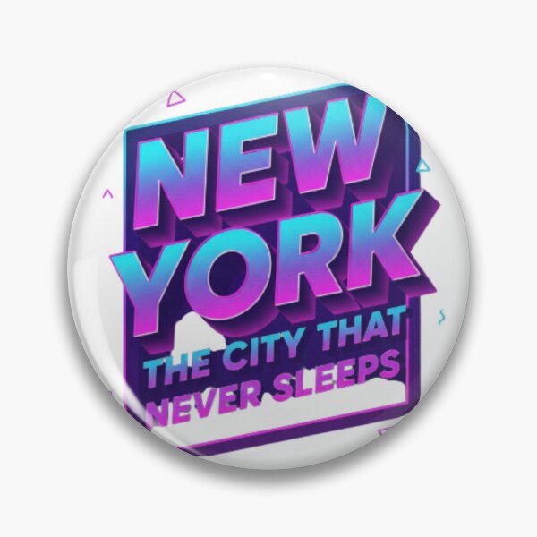 Item preview,  New York Retro Typography – The City That Never Sleeps T-Shirt designed and sold by CuteOasis.
