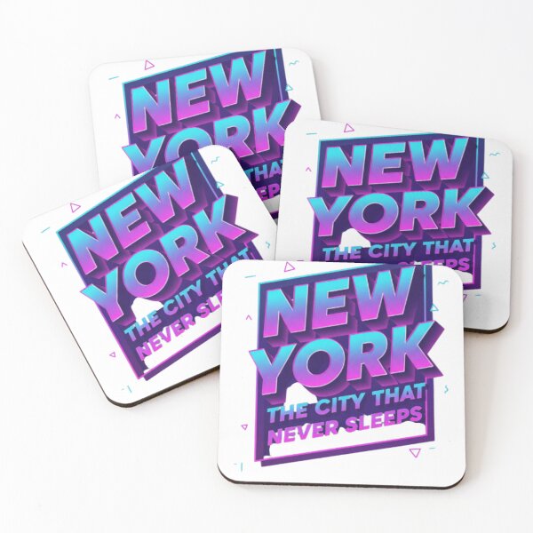 Item preview,  New York Retro Typography – The City That Never Sleeps T-Shirt designed and sold by CuteOasis.