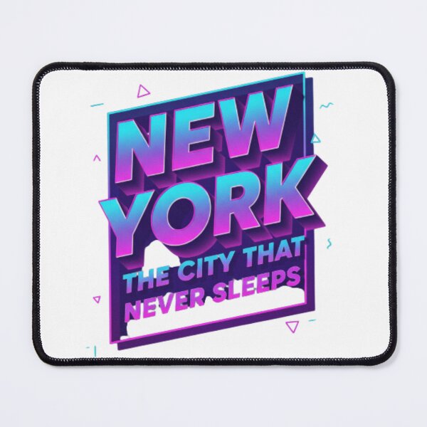 Item preview, New York Retro Typography – The City That Never Sleeps T-Shirt designed and sold by CuteOasis.