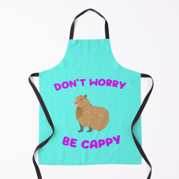 Item preview, Don't worry be cappy relaxed capybara designed and sold by TiffinByLK.