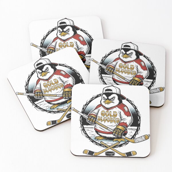 Item preview, Gold Blooded Pittsburgh Penguins - Tattoo Style Hockey Design designed and sold by Aymanejed.