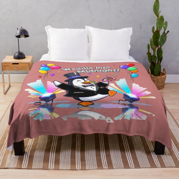 Item preview, Waddle into Midnight Festive Penguin designed and sold by Pixelzo.