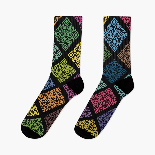 Item preview, Never Gonna Give You Up QR-code pattern designed and sold by knappidesign.