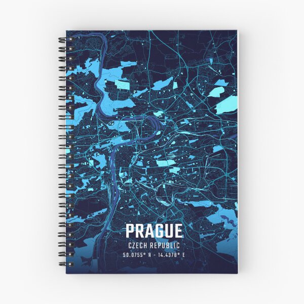 Item preview, Prague Midnight City Map designed and sold by HomeLivingCo.