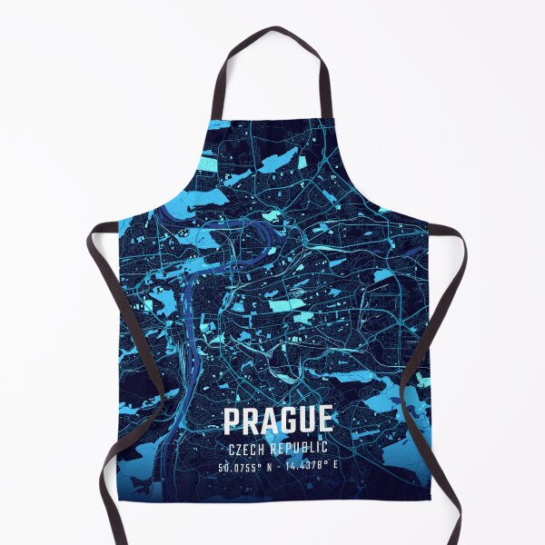 Item preview, Prague Midnight City Map designed and sold by HomeLivingCo.