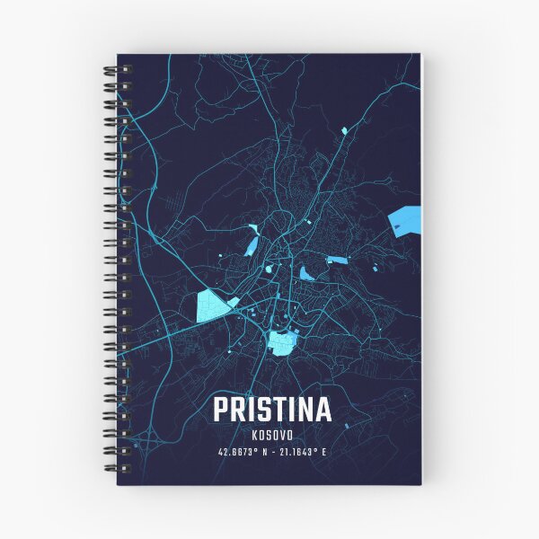 Item preview, Pristina Midnight City Map designed and sold by HomeLivingCo.