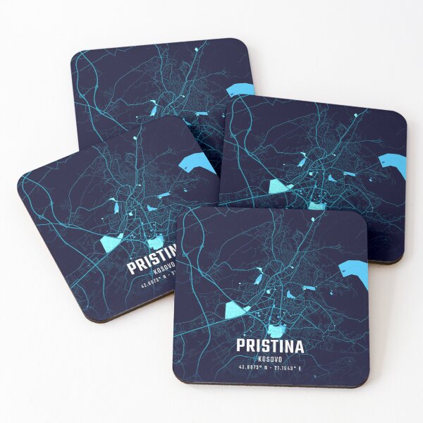 Item preview, Pristina Midnight City Map designed and sold by HomeLivingCo.