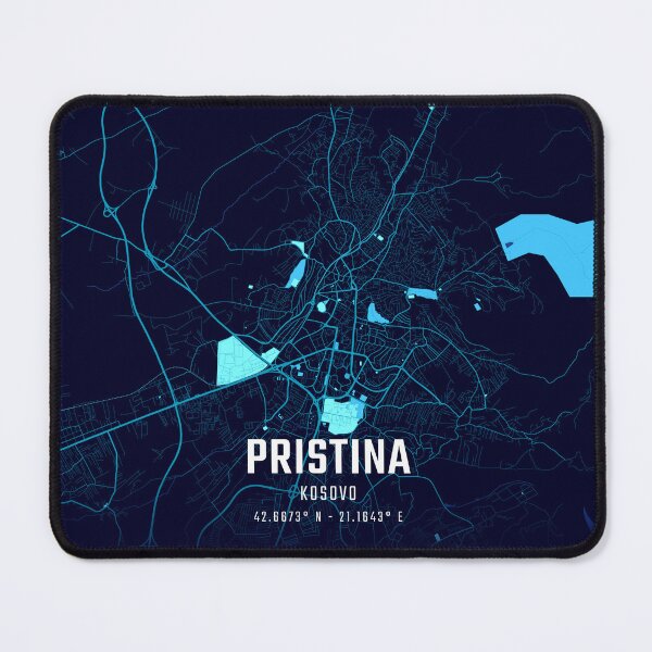 Item preview, Pristina Midnight City Map designed and sold by HomeLivingCo.