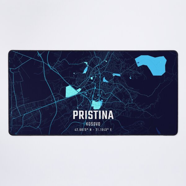 Item preview, Pristina Midnight City Map designed and sold by HomeLivingCo.