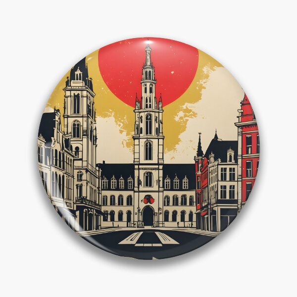 Item preview, Soignies Belgium 1950s Vintage Travel Tourism designed and sold by TravelersGems.