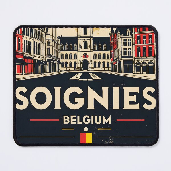 Item preview, Soignies Belgium 1950s Vintage Travel Tourism designed and sold by TravelersGems.