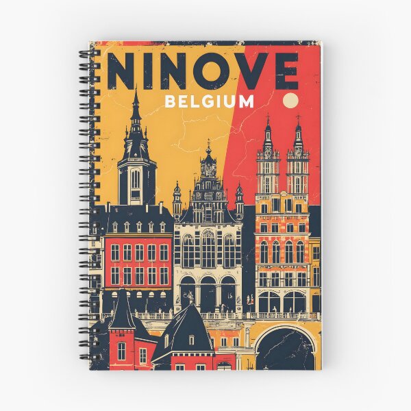 Item preview, Ninove Belgium 1950s Vintage Travel Tourism designed and sold by TravelersGems.