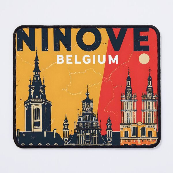 Item preview, Ninove Belgium 1950s Vintage Travel Tourism designed and sold by TravelersGems.