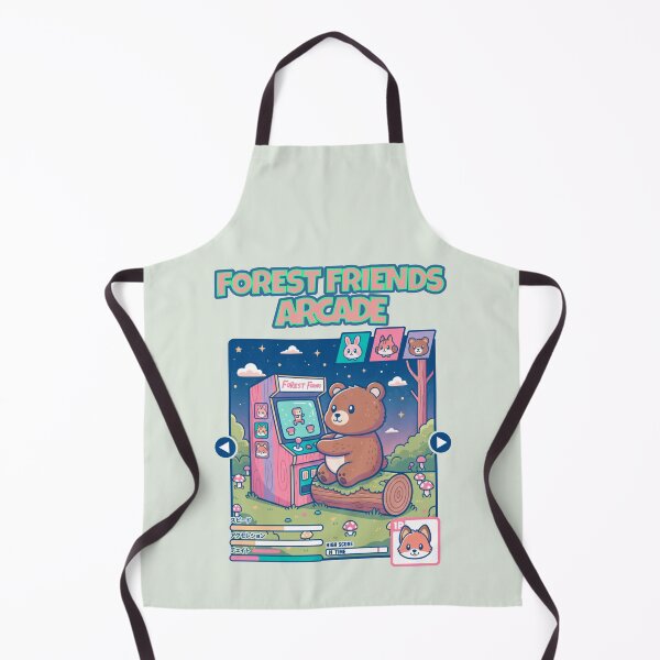 Item preview, Forest Friends Arcade - Cute Bear Playing Video Games designed and sold by AwesomeBeyondLimits.