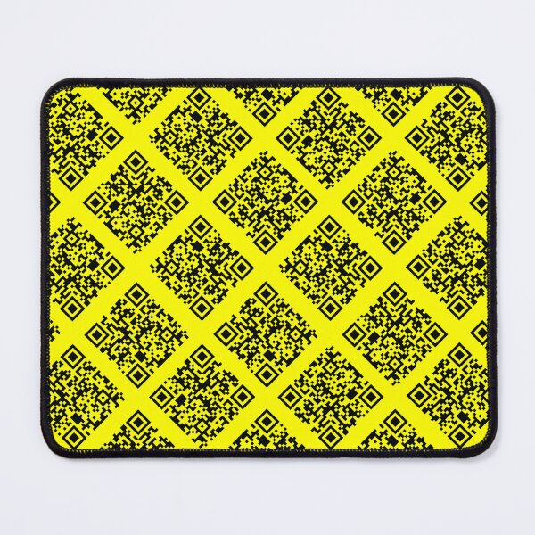 Item preview, Never Gonna Give You Up QR-code pattern in black designed and sold by knappidesign.