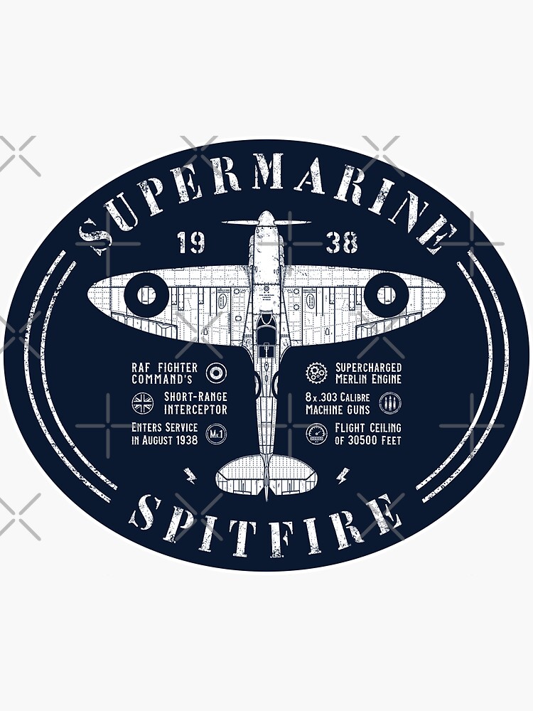 1 Mouse Mat & 1 Square Coaster Supermarine Spitfire Fighter Aircraft #52200 - View #11