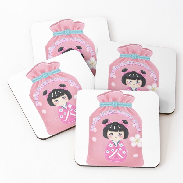 Item preview, Kawaii Kokeshi Doll: A "Protect Your Gentleness" Good Luck Charm designed and sold by TheGoodOne1.