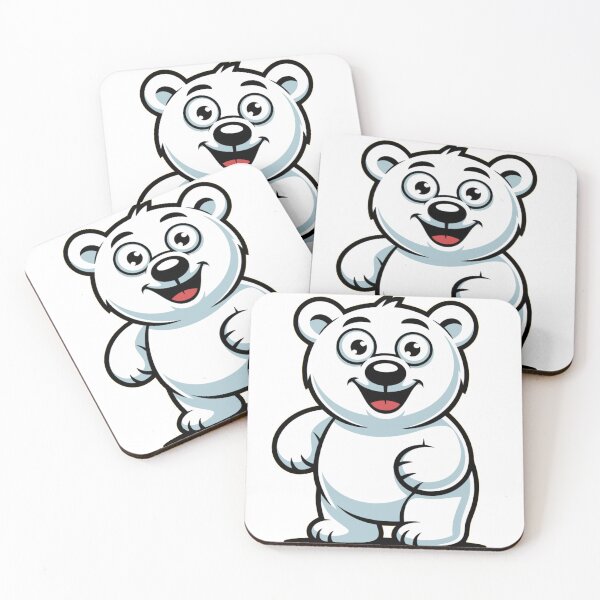 Item preview, Cute Cartoon Polar Bear – Adorable Arctic Animal Illustration designed and sold by Royalsticker.