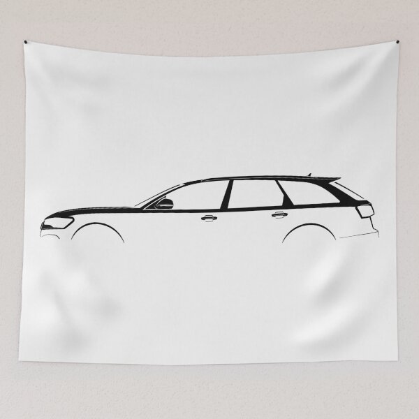 Item preview, RS 6 Avant (2014) (Black) designed and sold by Car Silhouettes.