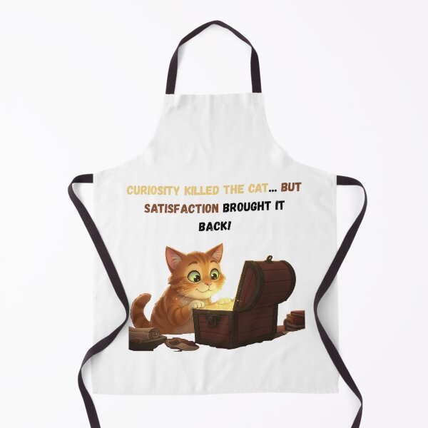 Item preview, Curiosity Cat Treasure Chest Funny Quote Design designed and sold by katemaryME.