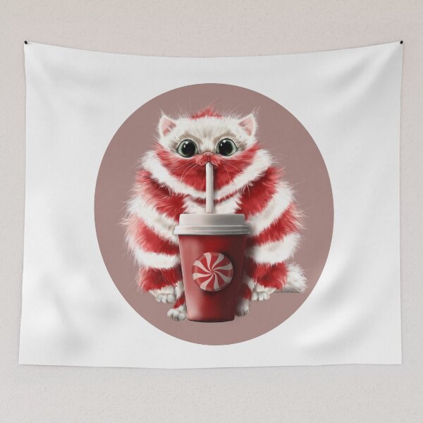Item preview, Candy Cat, the soda-drinking cat designed and sold by FlorenceBretécherArt.