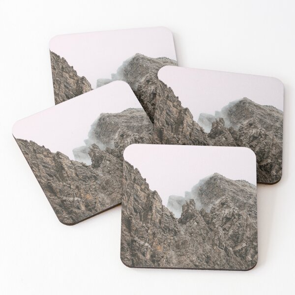 Item preview, Rugged mountain massif shrouded in mist designed and sold by rhosbahu.