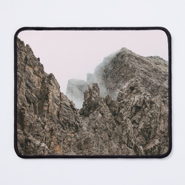Item preview, Rugged mountain massif shrouded in mist designed and sold by rhosbahu.